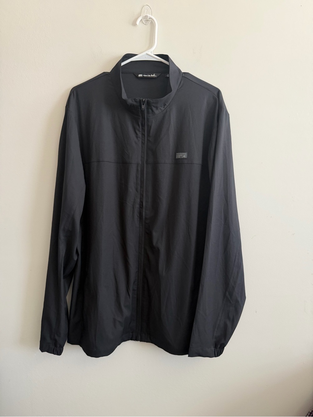 Travis Mathew Black Full-Zip Windbreaker